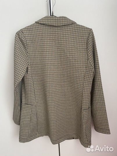 Пиджак женский H&M в клетку трикотажный р42