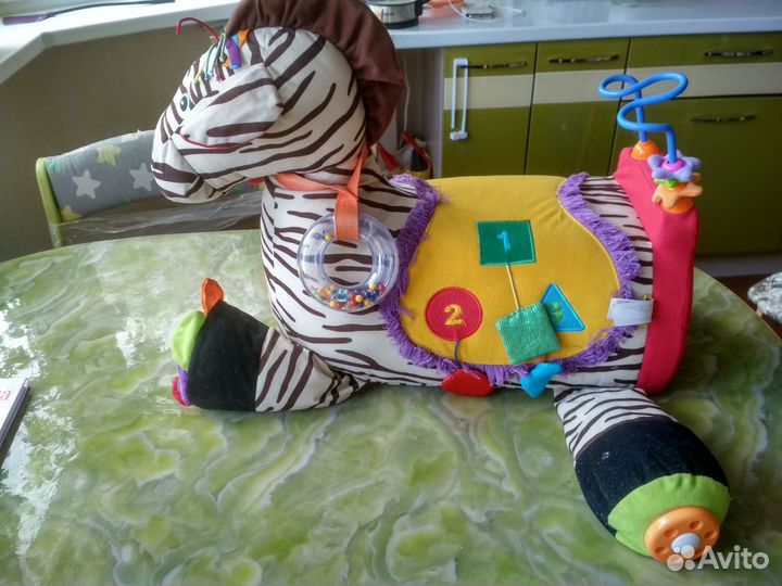 Детская развивающая игрушка зебра лошадь