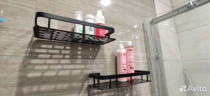 Полочки (2 шт) для ванной новые без сверления