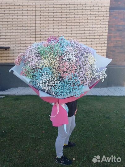 Букет гигант из гипсофилы, доставка