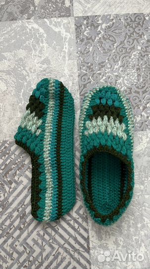 Тапочки-следки вязаные