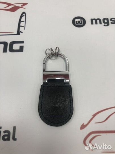Брелок на ключ овальный кожа Mercedes