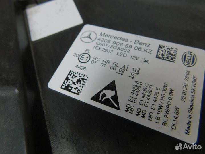 Фара левая Mercedes-Benz C-Class