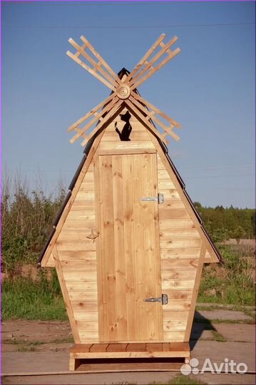 Дачный туалет деревянный BAG334