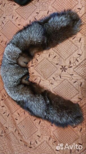 Воротник меховой чернобурка