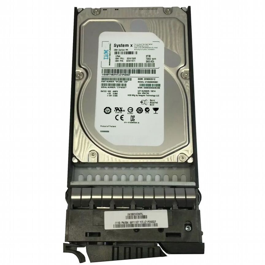 [00W1568] Жесткий Диск Ibm 2tb Sas 3.5" Hdd 00w1568