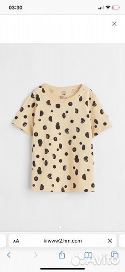 Футболка HM для девочки