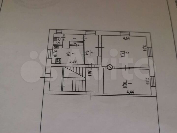 2-к. квартира, 41,1 м², 1/2 эт.