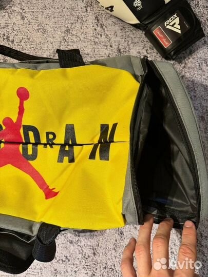 Сумка рюкзак Jordan 2в1 Желтая