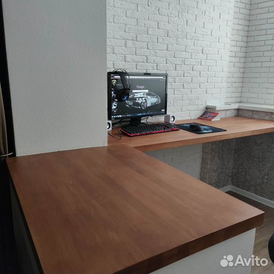 Деревянная столешница, деревянные подоконники