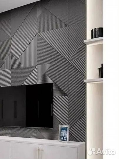 Пластиковая форма 3Д панели для гипса