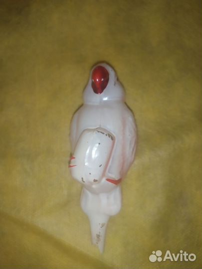 Попугай из Айболит. На прищепке. Елочные игрушки