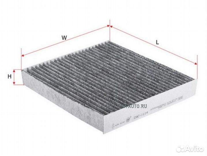 Sakura CAC1114 Фильтр салона угольный toyota camry