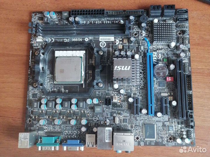 Материнская плата msi 760gm-p33 с процессором phen