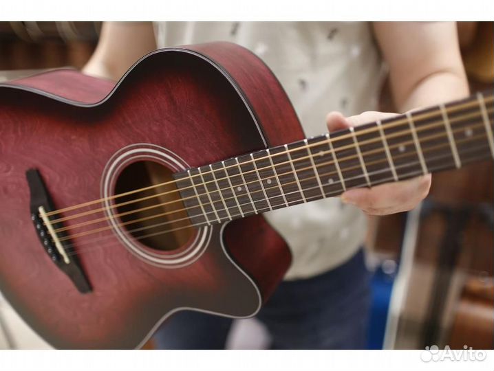 Shinobi B-1/RD акустическая гитара красный санберс