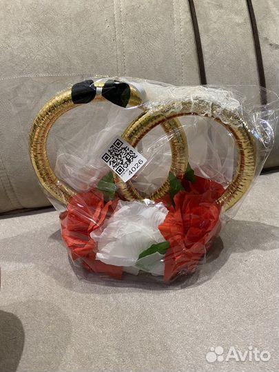 Кольца на машину свадебные