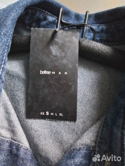 Джинсовая куртка рубашка мужская хб. 54