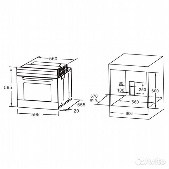 Духовой шкаф Maunfeld mogs703B2