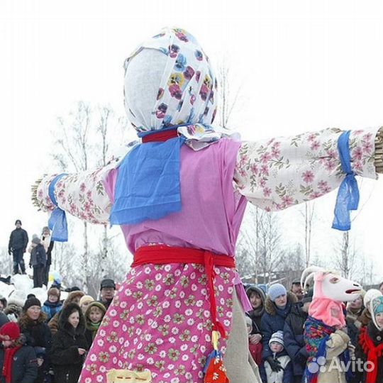 Кукла-чучело на Масленицу