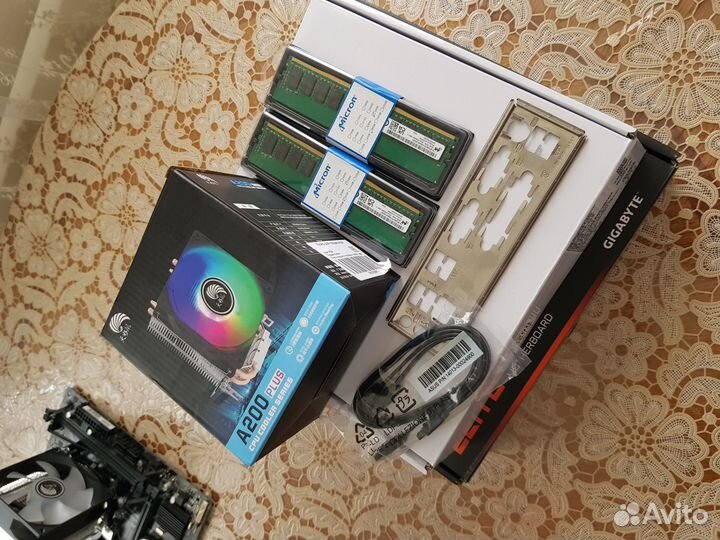 I5 9400f + мат.плата + 16гб озу + башенный кулер