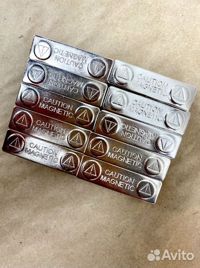 Магнит для бейджей металл 45х13