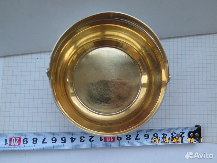 Серебряная сахарница, конфетница 916 пробы, Таллин