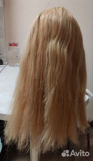 Манекен голова натуральные волосы для причесок