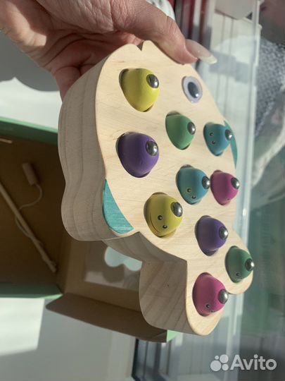 Игра рыбалка деревянная