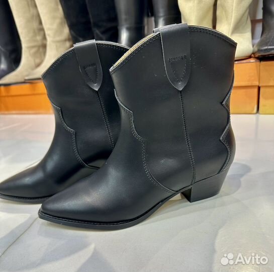 Казаки натуральная кожа