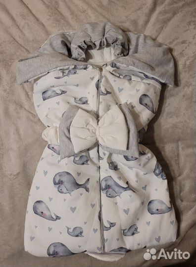 Конверт для новорожденного весна осень