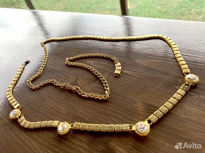 Женский пояс ремень бижутерия винтаж чехия