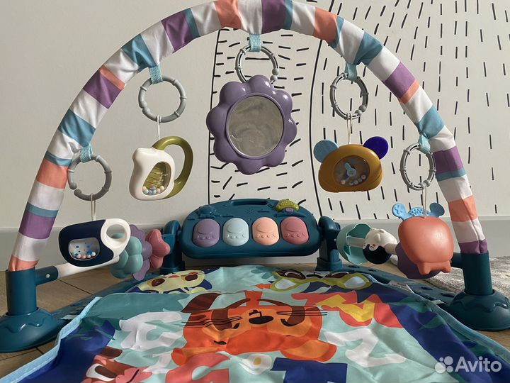 Развивающий музыкальный коврик с пианино