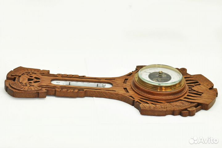 Старинные барометр + термометр Германия Модерн