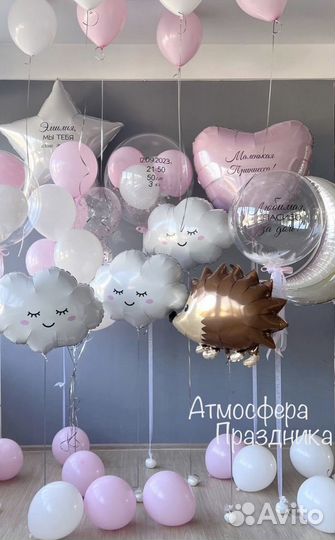 Гелиевые шары с доставкой на выписку