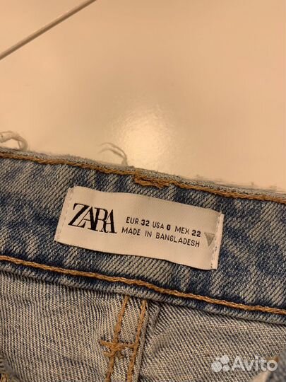 Шорты джинсовые Zara 32 размер