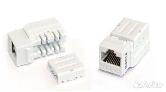 Вставка Hyperline kjne-8P8C-C5e-90-WH