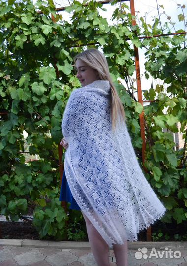 Платок оренбургский(паутинка) 120х120