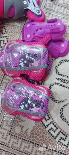 Продам ролики+шлем+защита для девочки