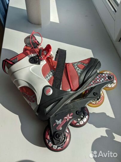 Роликовые коньки k2 размер регулируемый 35-40