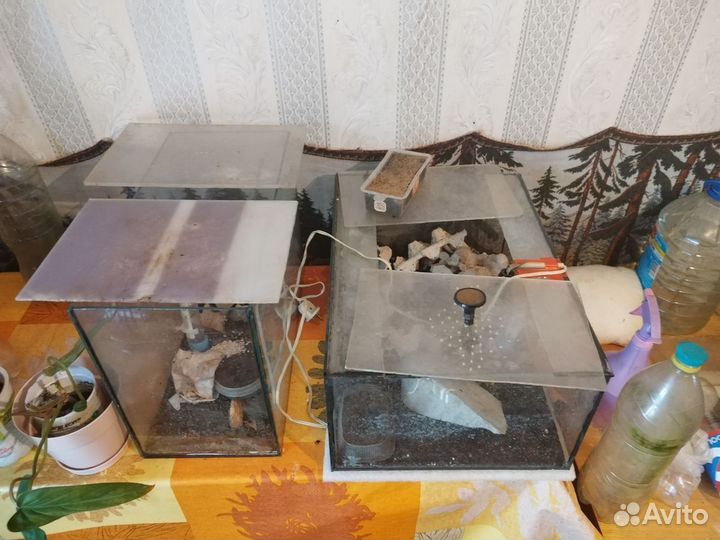 Аквариумы разного объёма б/у