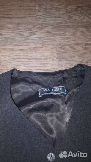 Жилетка школьная серая размер 140