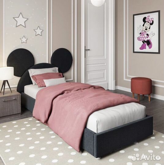 Детская кровать с ушками микки китти