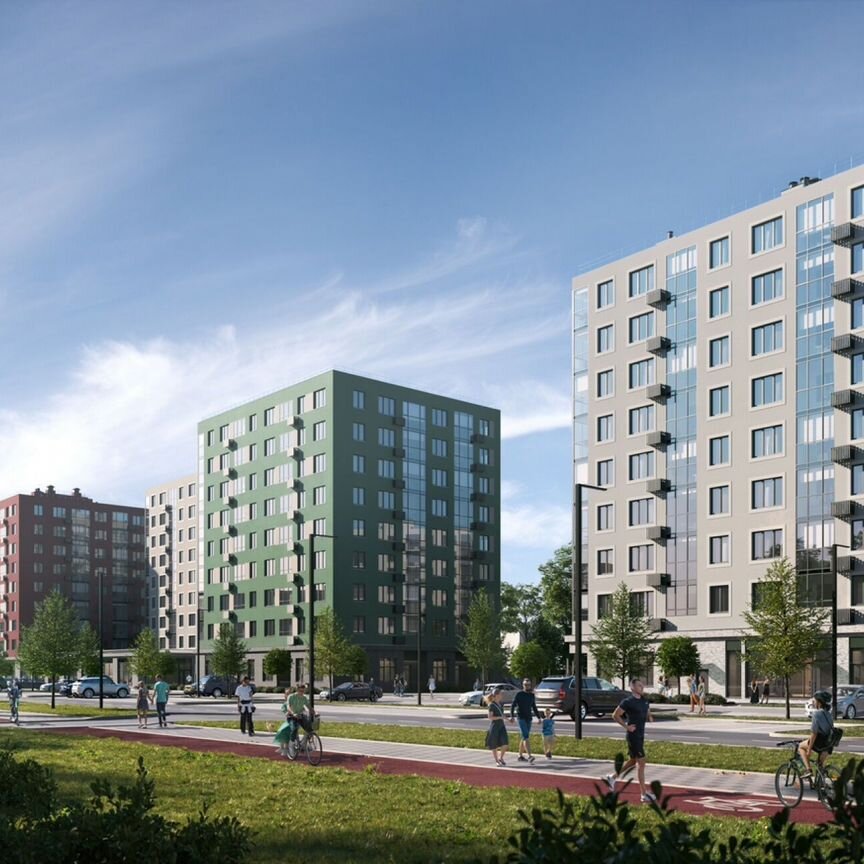 2-к. квартира, 54,6 м², 1/9 эт.