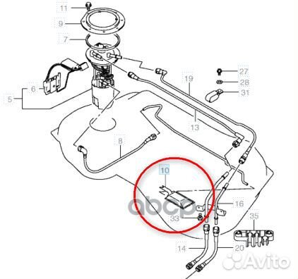 Фильтр топливный 1519565J00 suzuki