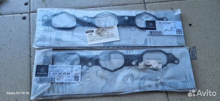 Прокладки выпускного коллектора мерседес v6