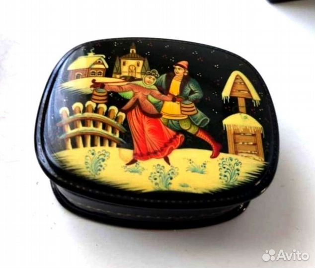 Старинные Шкатулки Федоскино,Мстера,Палех,Городец