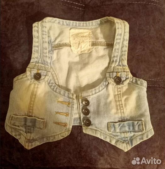 Болеро / жилетка джинсовая