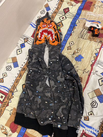 Зип худи bape shark