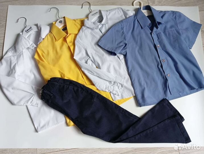 Школьная форма пакетом 122 брюки рубашка