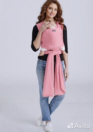 Слинг шарф трикотажный для новорожденного